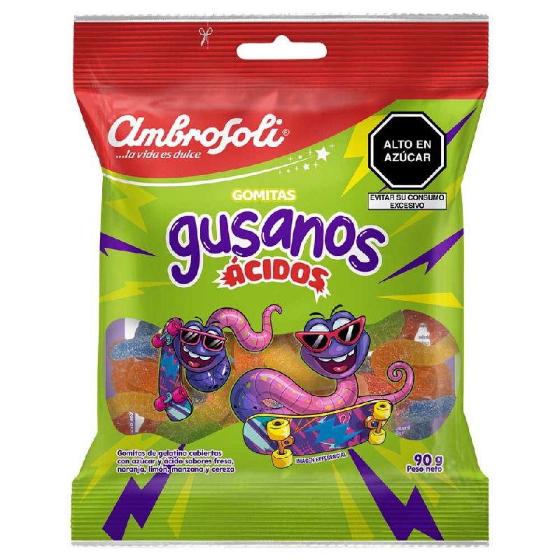 GUSANOS ACIDOS 90 G