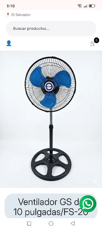 Ventilador GS de 10 pulgadas