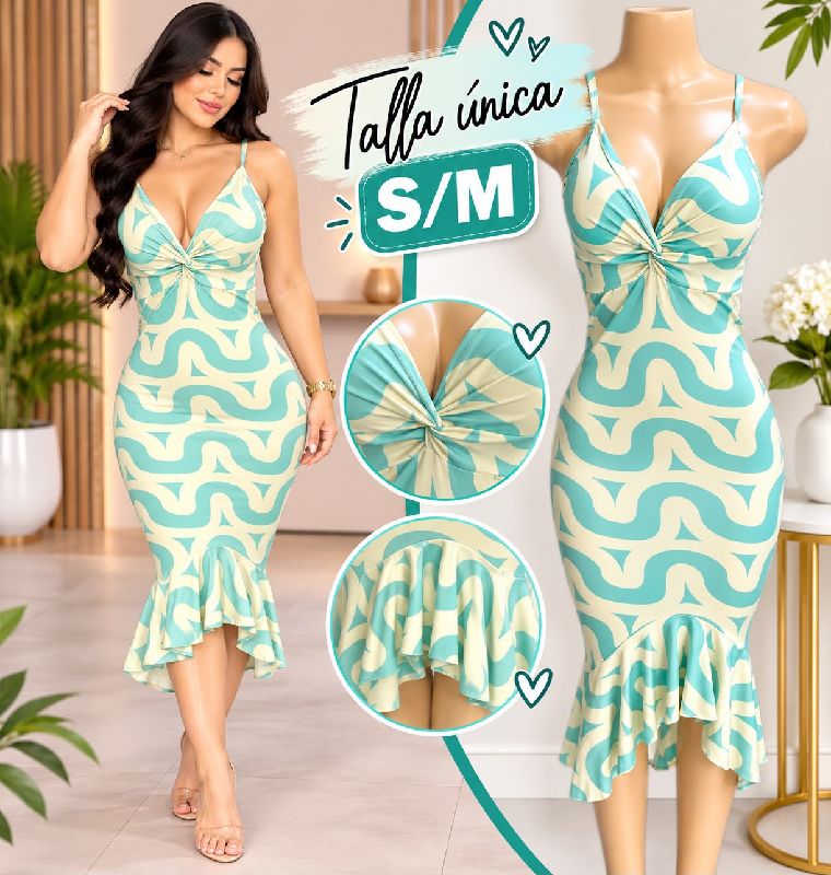 Vestido Escotado Sirena