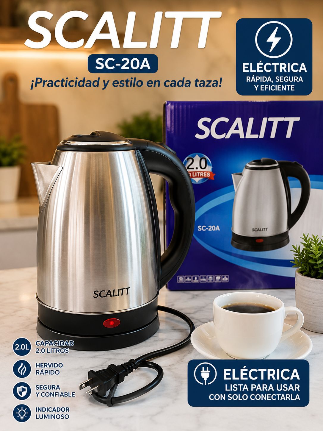 Tetera 2.0 lt