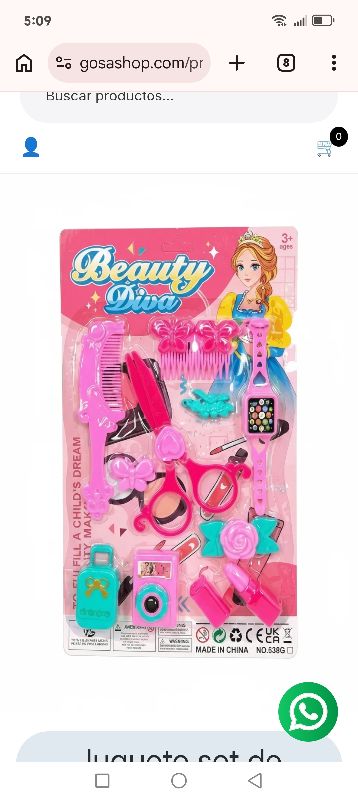 Juguete set de belleza