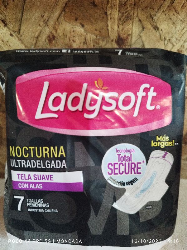 toalla higiénica ladysoft noche 7 u