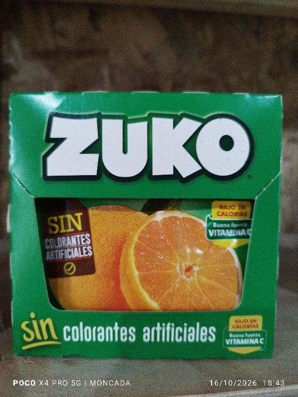 jugo polvo Zuko