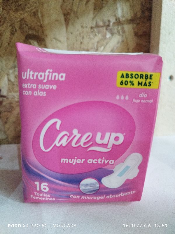 toalla higiénica care up día 16 u