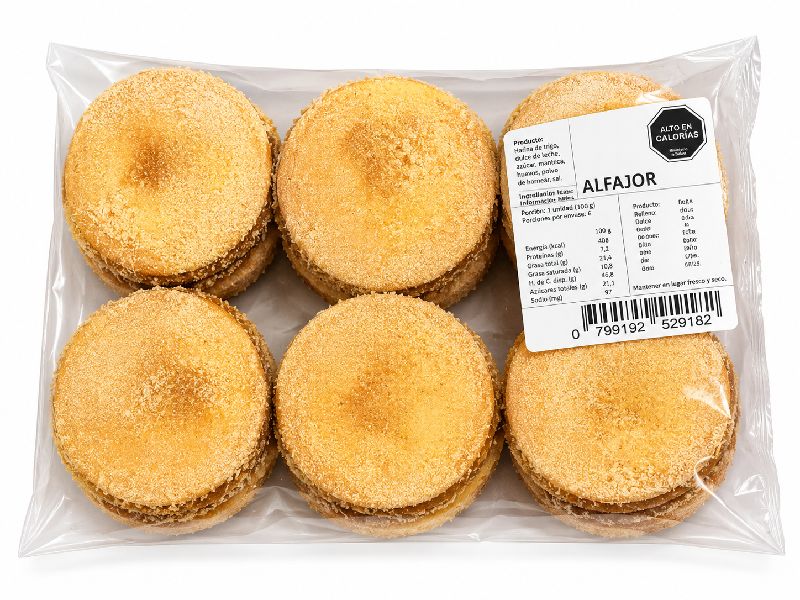 alfajor blando y manjar x 12