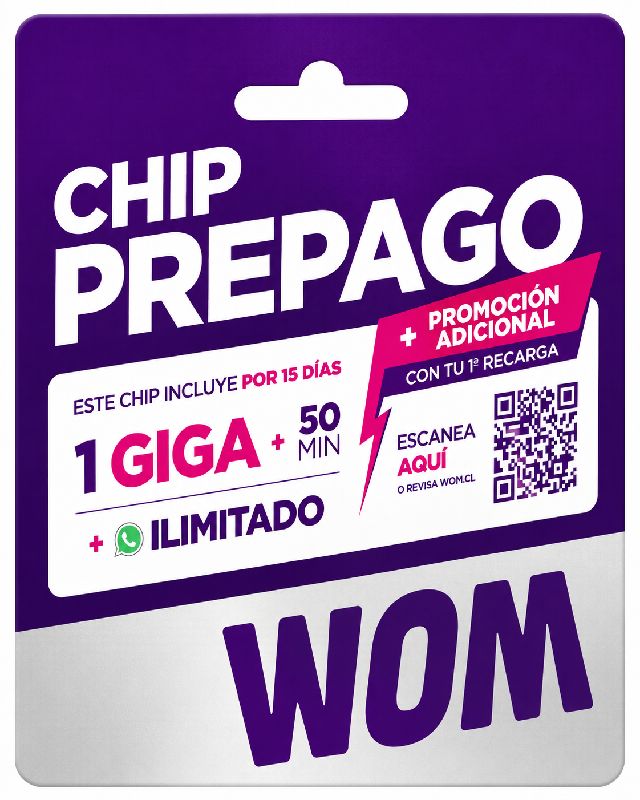 chip wom 1 gb 50 min