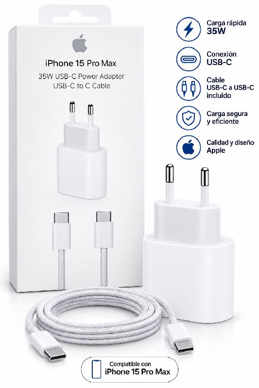 cargador cxc iphone 15 pro max 35w