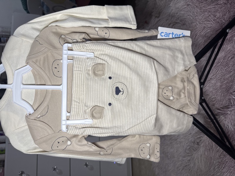 conjunto 3 piezas  niño carters talla 0-3 meses