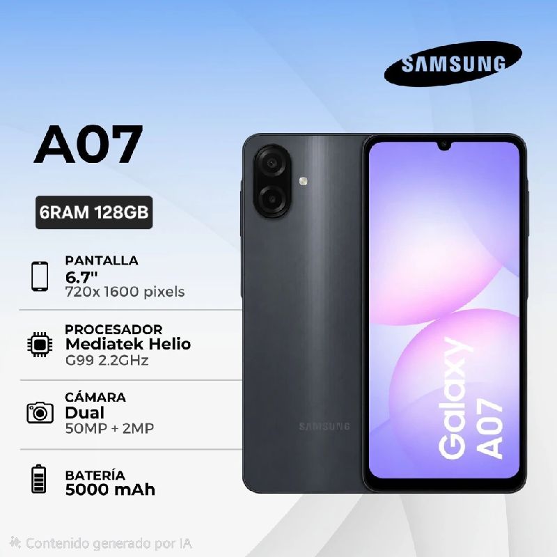 SAMSUNG A07 128GB 6RAM