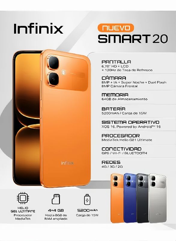 INFINIX SMART 20 64GB 4RAM