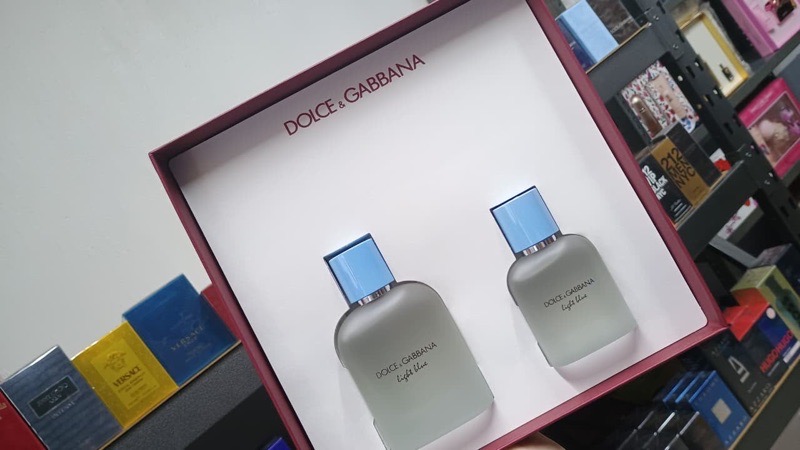 SET LIGHT BLUE DG 100ML Y 50ML EDT MEN
