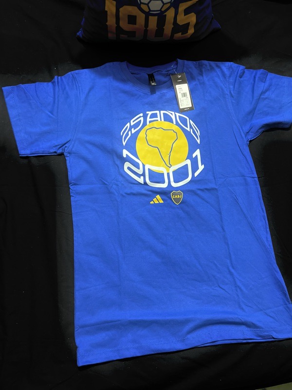 remera algodón aniversario del bicampeonato