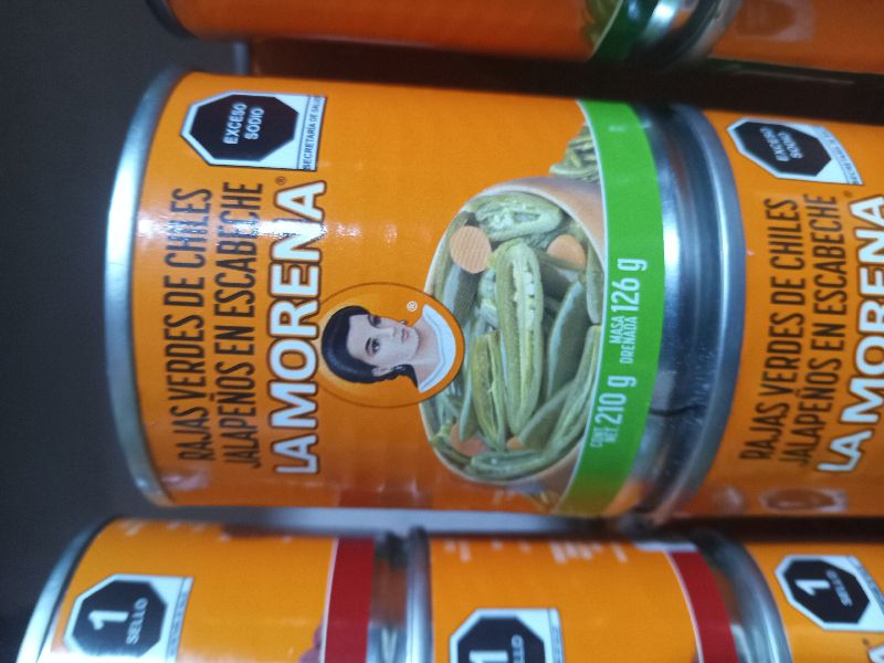 Rajas Verdes en Escabeche 210 gr