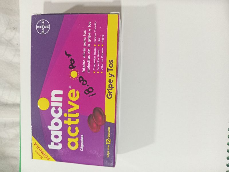 Tabcin Active Gripe y Tos X Par