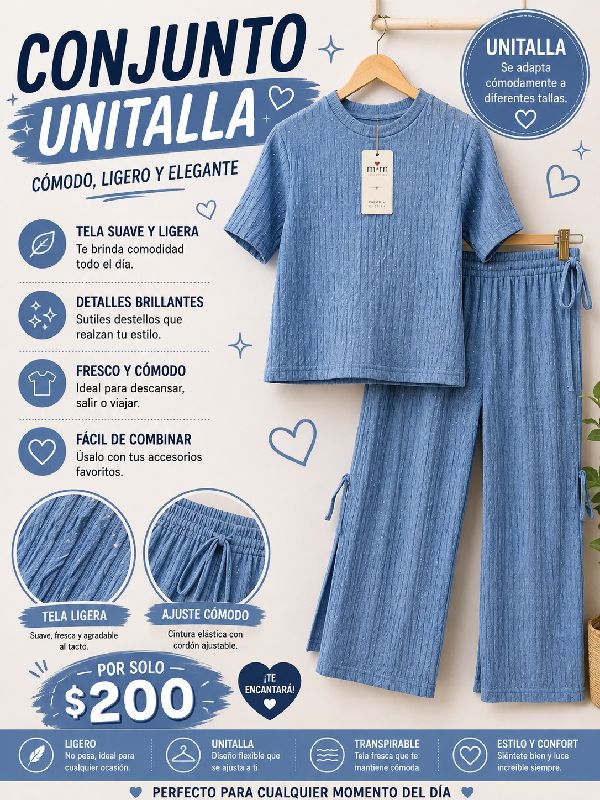 conjunto azul