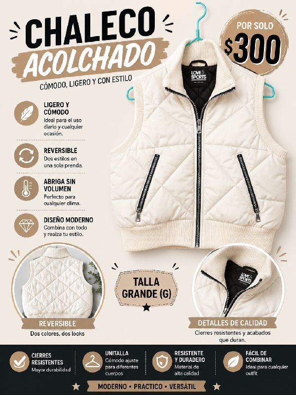 chaleco blanco