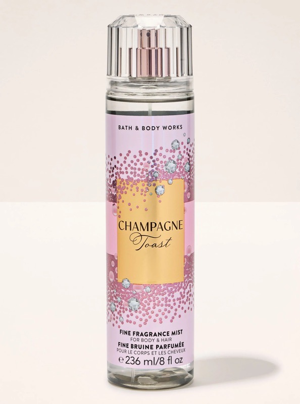 Body mist champagne toast