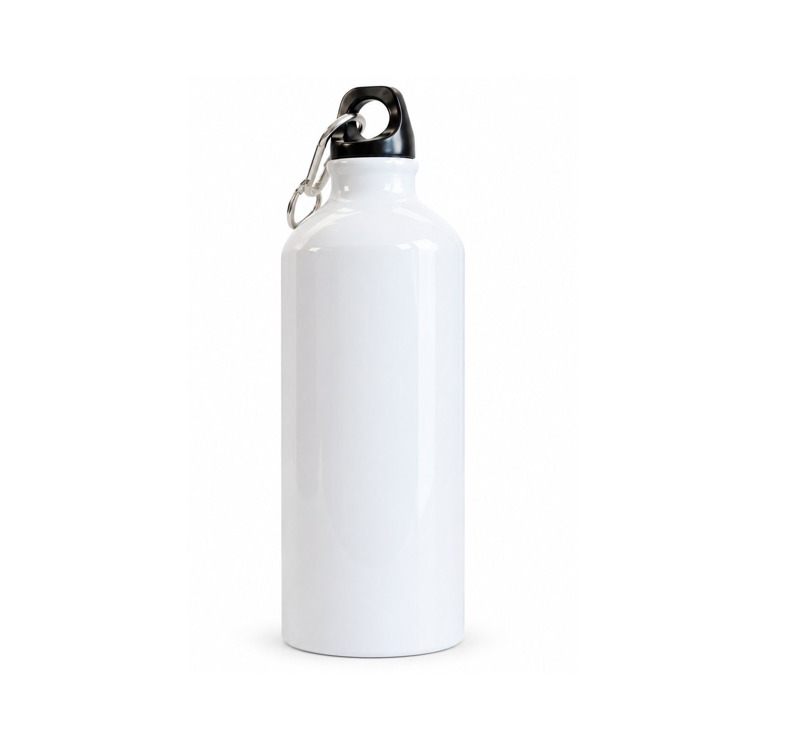 Botella Sport Blanca 600ml Aluminio