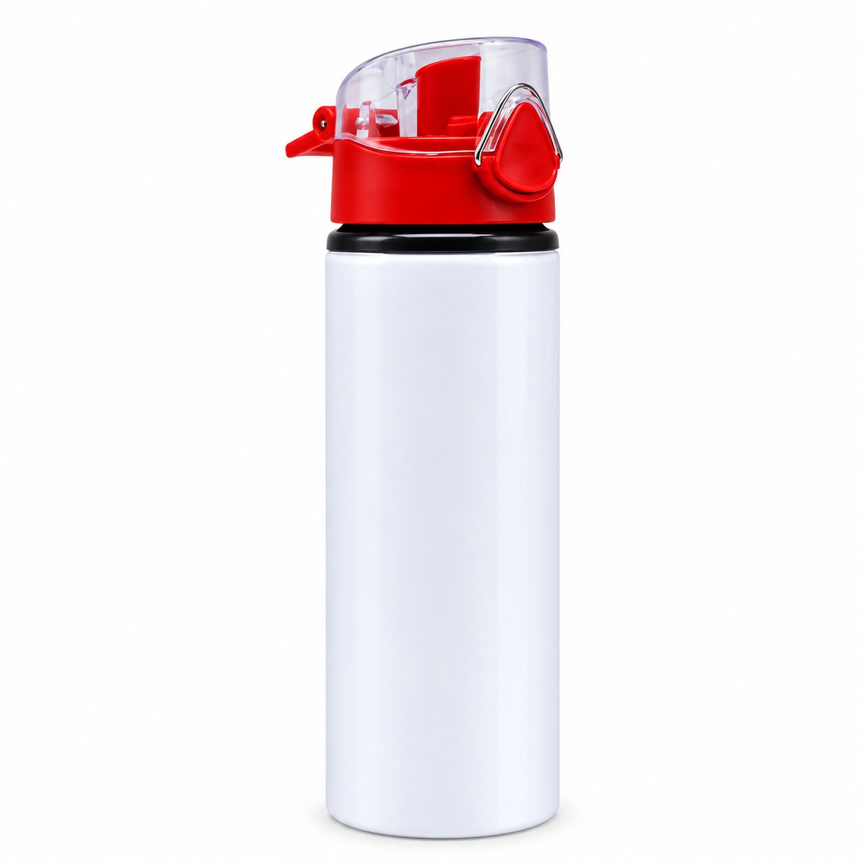Botella Blanca 750ml Press Rojo