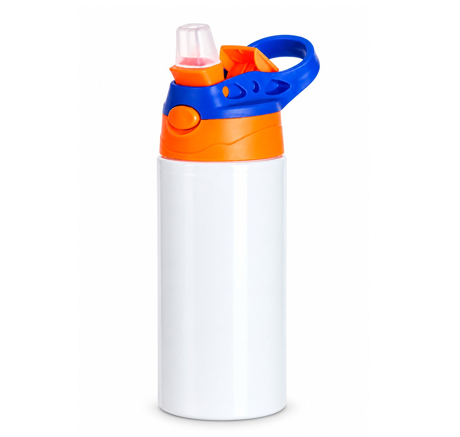 Botella Blanca 500ml Naranja/Azul Niño