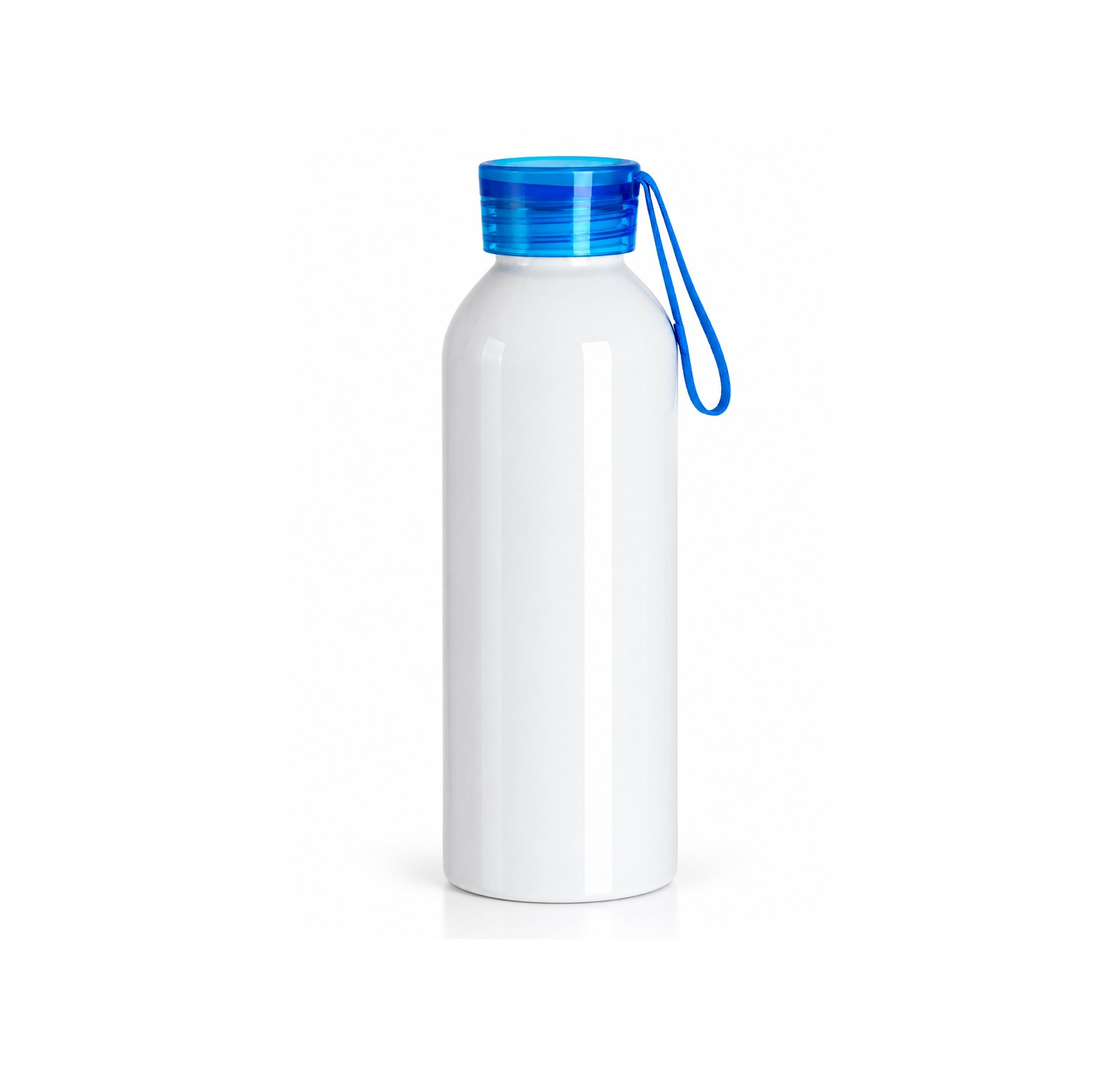 Botella Blanca Sport t/Color 750ml Tapa Azul