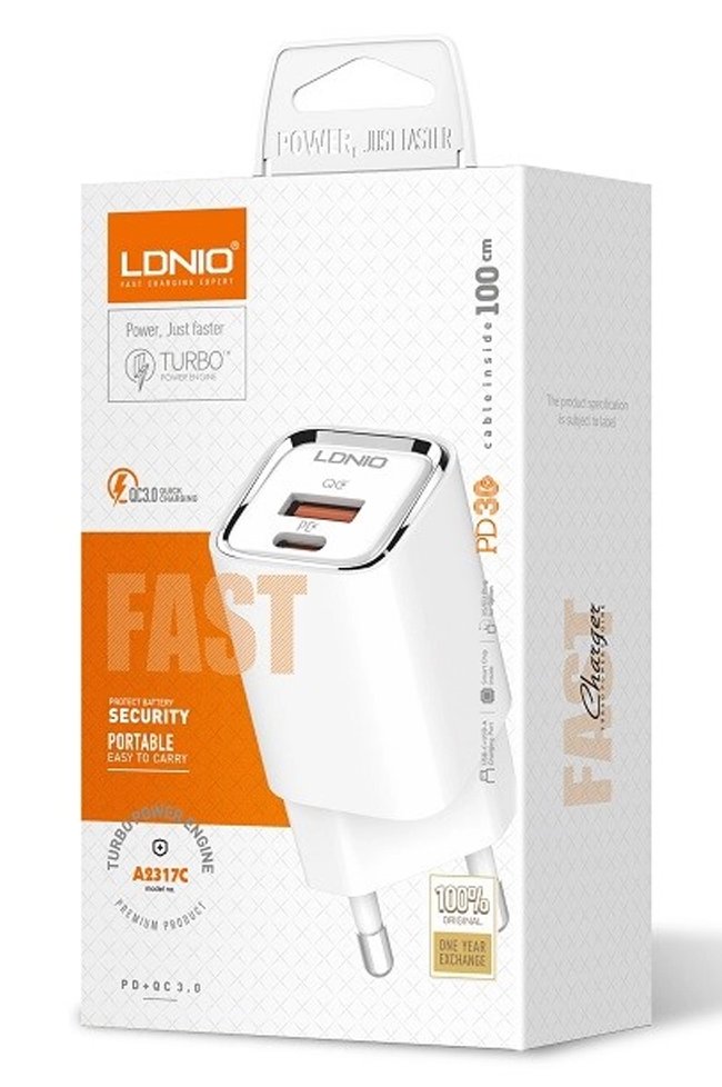 Cargador LDNIO A2317C / 2Pto. C-USB