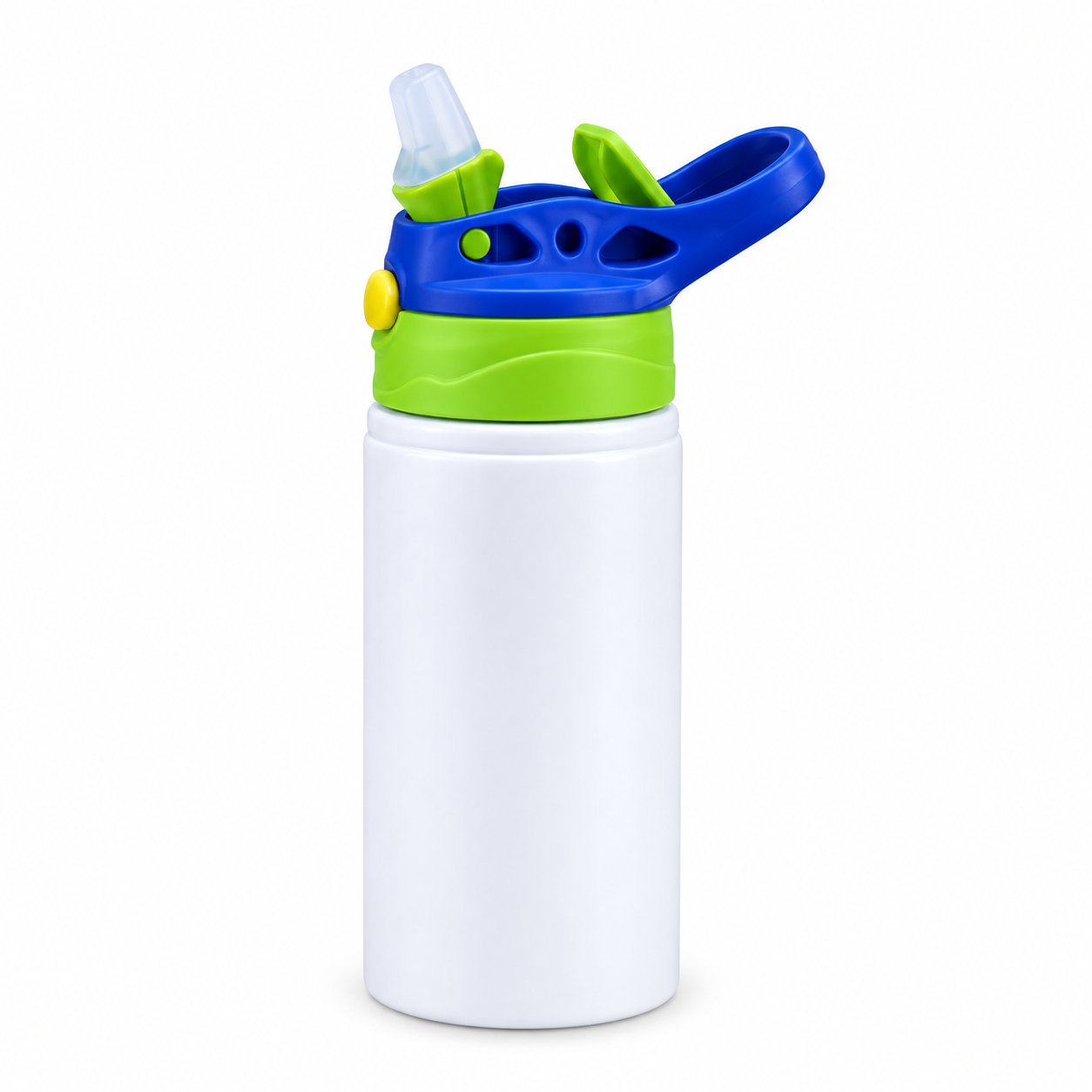 Botella Blanca 500ml Verde/Azul Niño