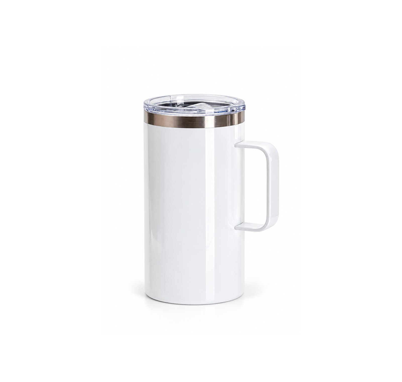 Taza Blanca Acero Inoxidable 20 Oz