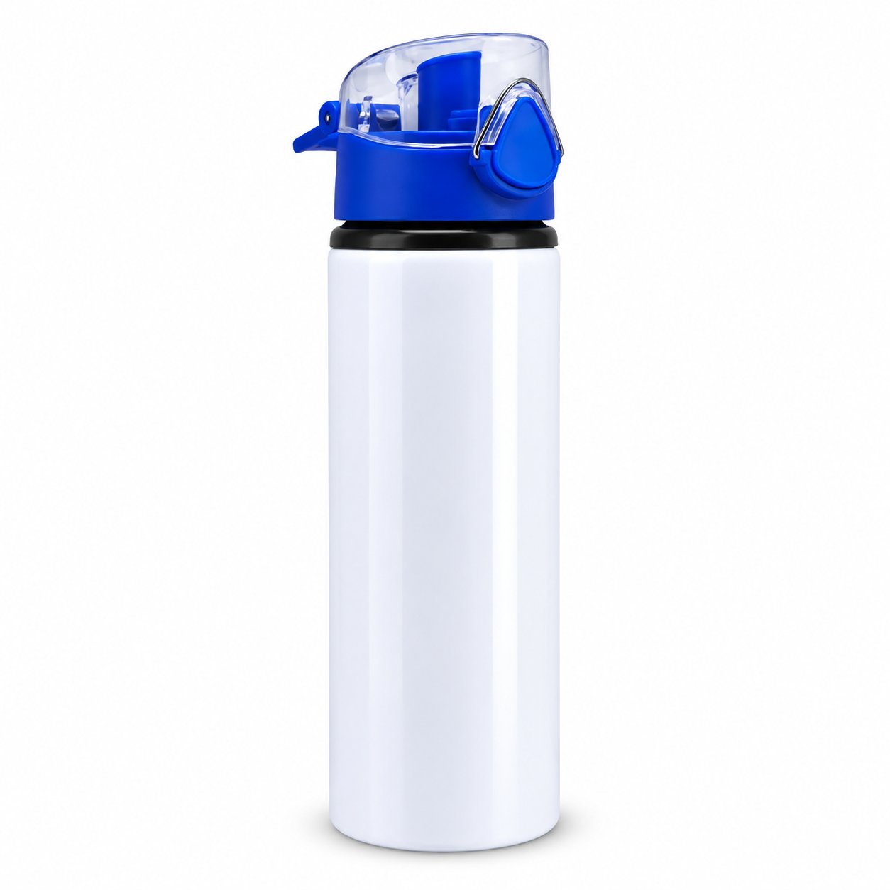 Botella Blanca 750ml Press Azul