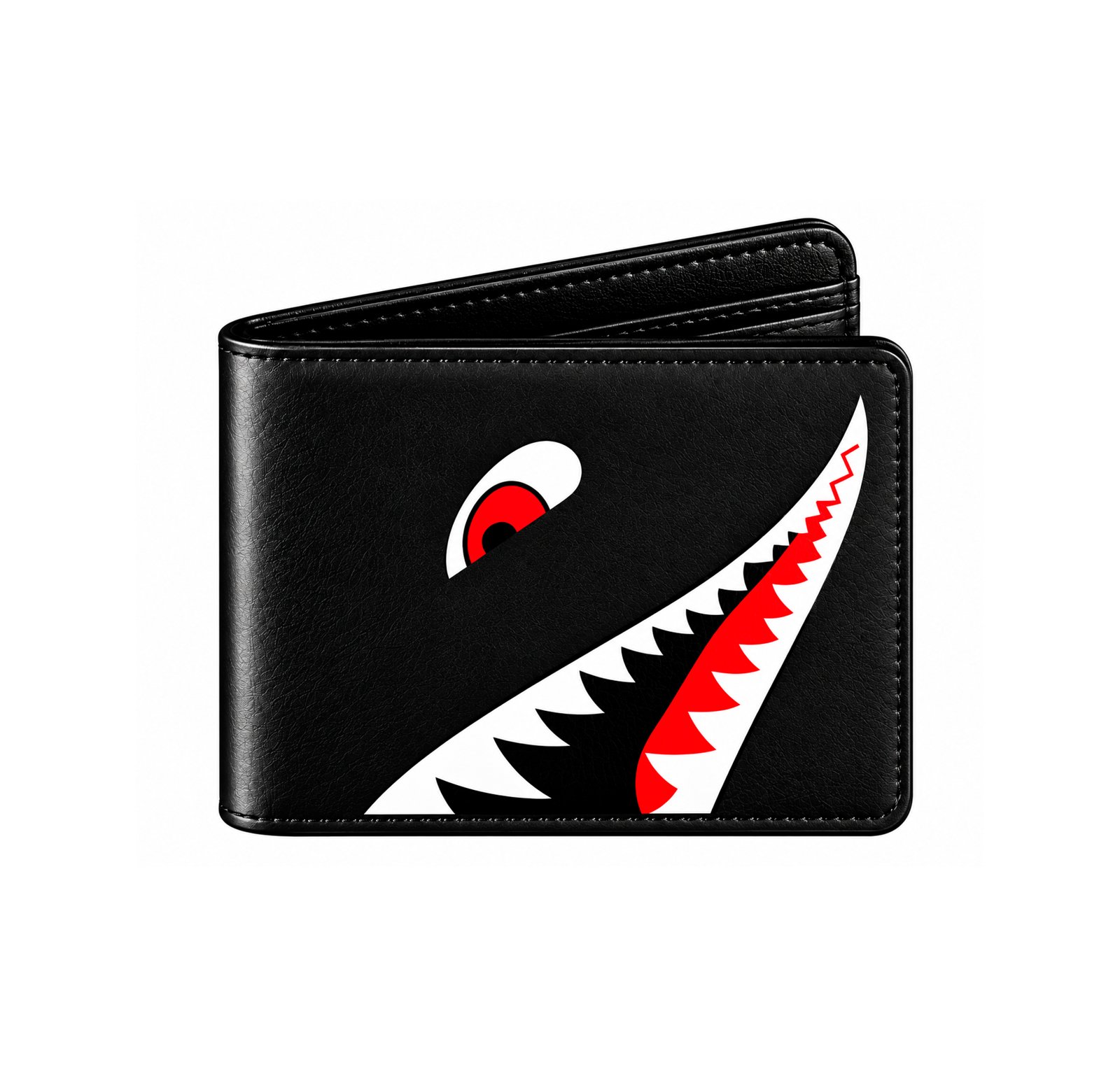 Cartera corta de cuero PU