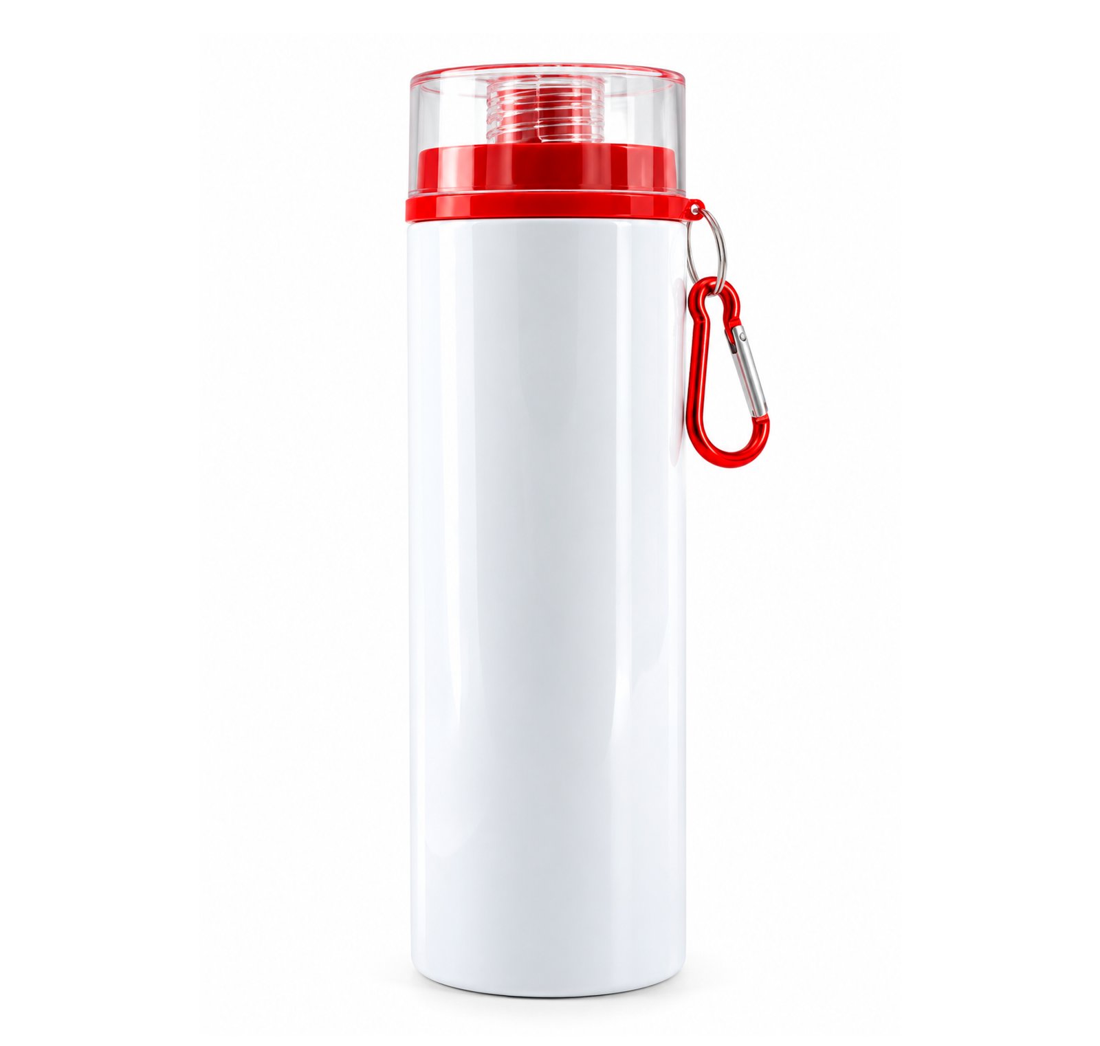 Botella Blanca 750ml con Carabina Tapa Rojo