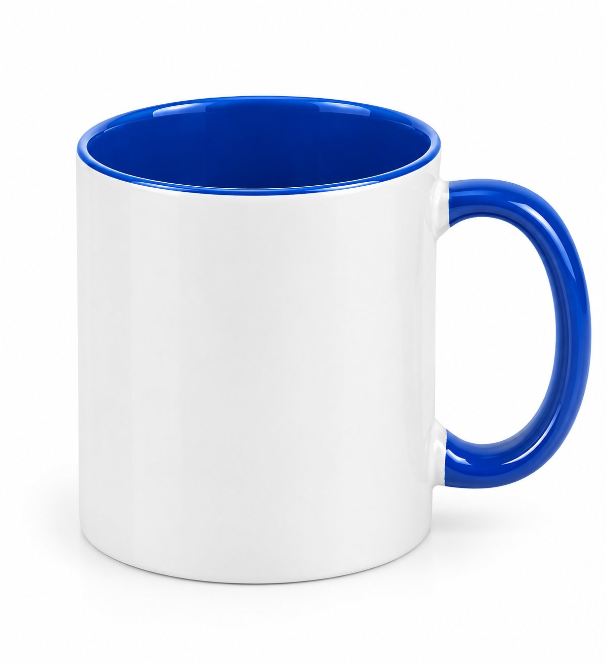 Taza Interior y Asa Azul
