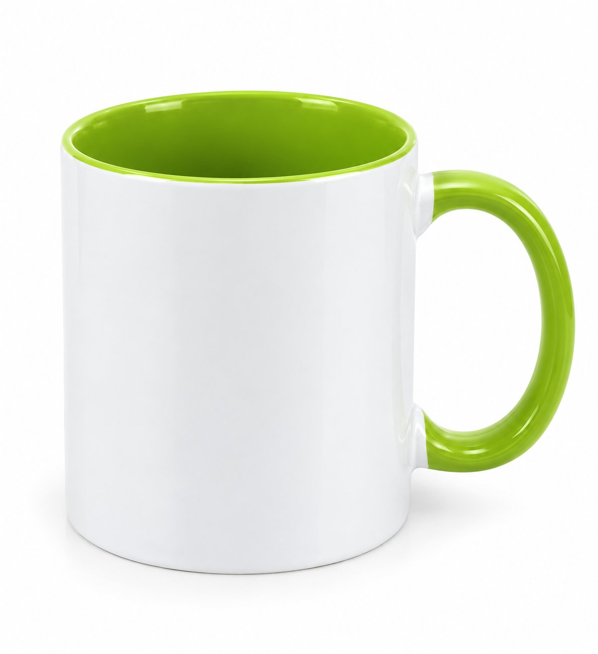 Taza Interior y Asa Verde Claro