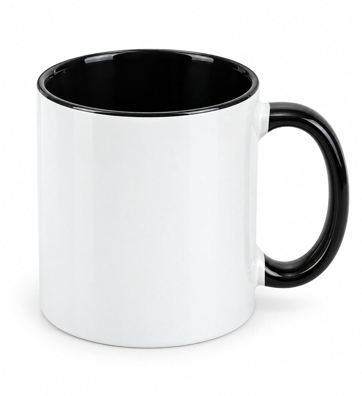 Taza Interior y Asa Negra