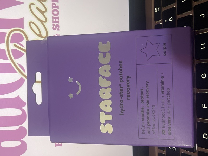 Starface Hydro-Star Recovery Purple 💜⭐, con 32 parches (hidrocoloide + vitamina A + aloe vera),