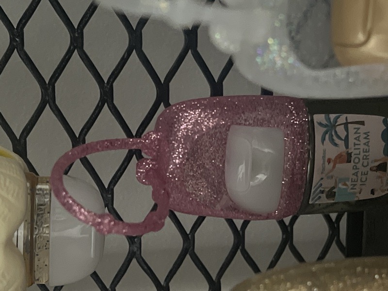 holder glitter rosa