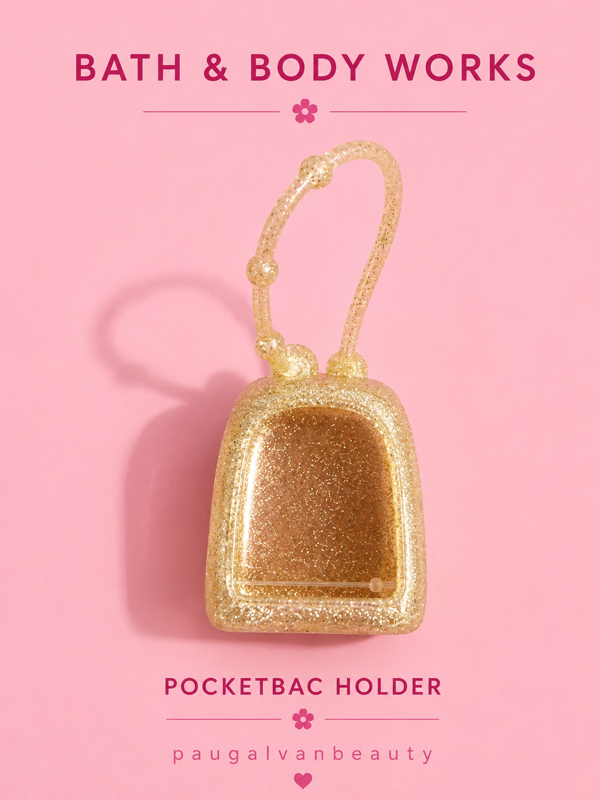 Bath and body HOLDER glitter dorado