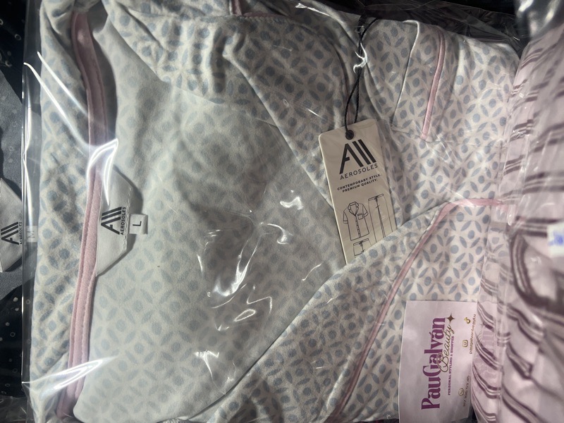 pijama 3 pz tL azul con rosa