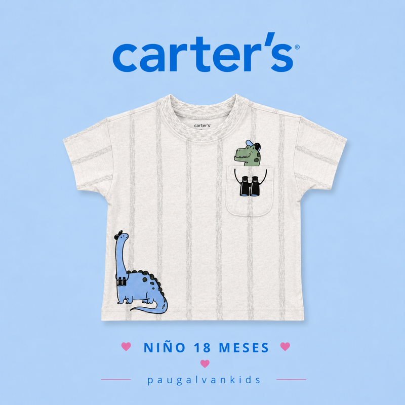 playera dino 18 meses, niño