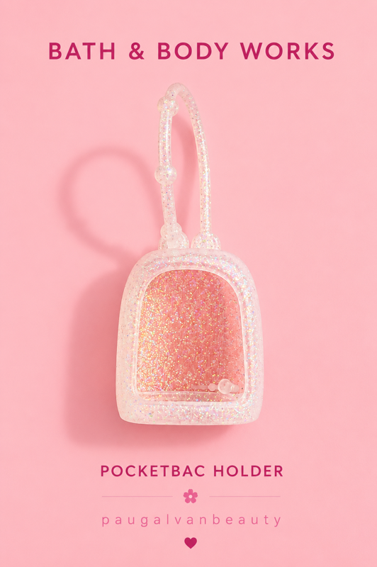 Bath and body HOLDER glitter plata