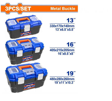 SET DE 3 CAJAS WADFOW CON CHAPA DE METAL