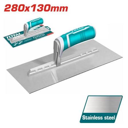 Llana dentada de acero inoxidable 280 × 130 mm (dientes 10×10 mm)