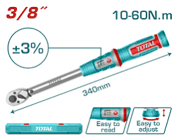 torquímetro preajustable de 3/8" (llave de torque de disparo