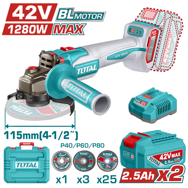 AMOLADORA 42V 1280W