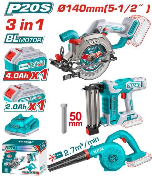 3 en 1 clavadora, sopladora, sierra
