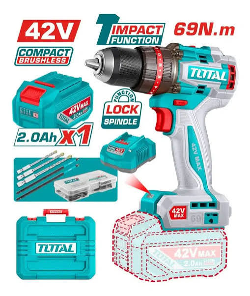 TALADRO PERCUTOR 69NM 42V