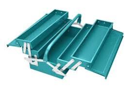 caja de herramientas metálica de 3 niveles
