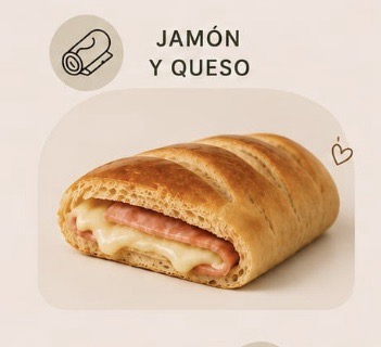 PAN JAMÓN Y QUESO