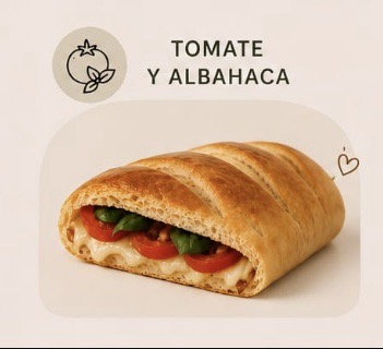 PAN TOMATE Y ALBAHACA