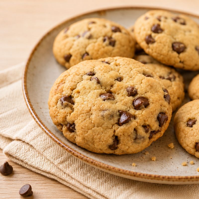 Galletas con chispas de chocolate